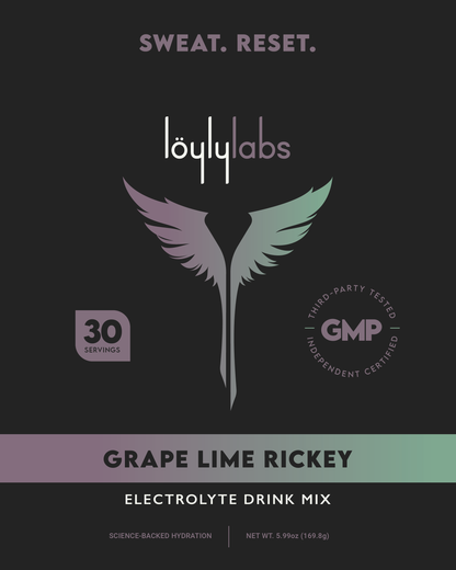 Electrolyte Hydration Stick Pack - Grape Lime Rickey - 30 Pack